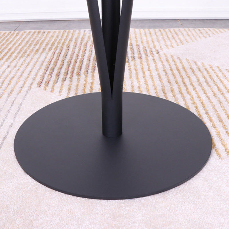 Modern Minimalist Round Iron Steel MDF Bar Table For Dining Room