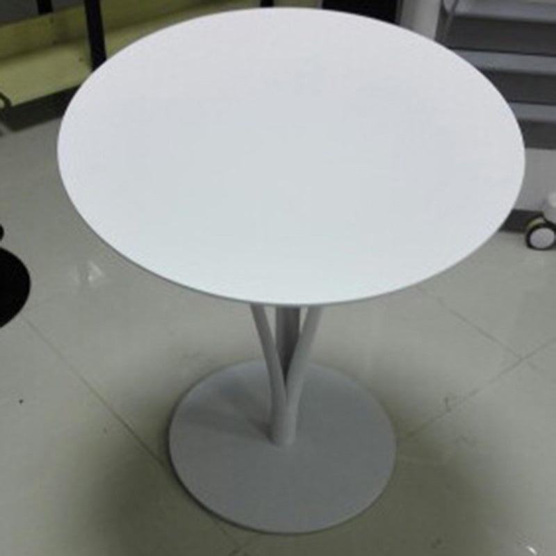Modern Minimalist Round Iron Steel MDF Bar Table For Dining Room