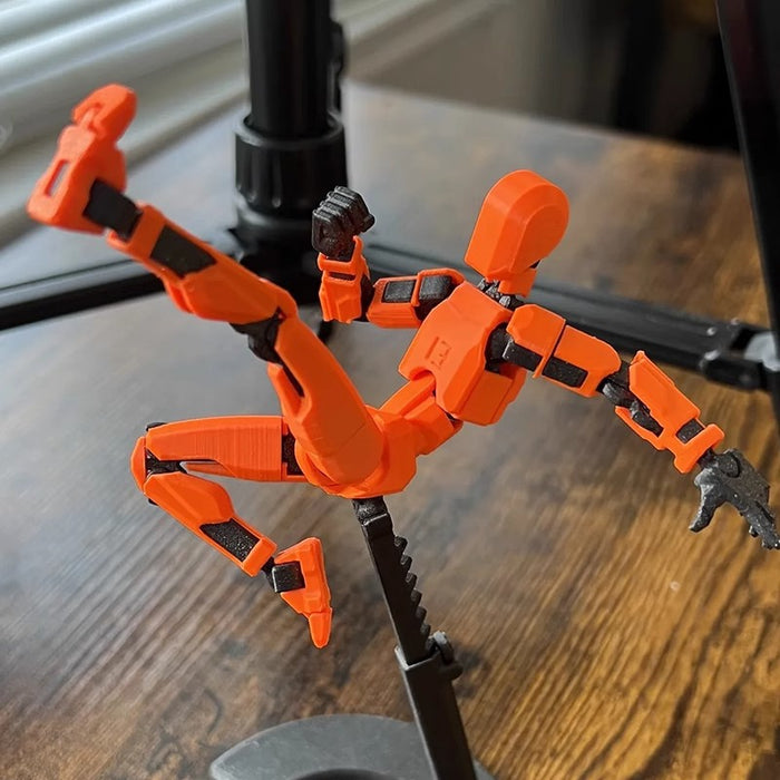 Ljustorget 3D-printad robotfigur med rörliga leder