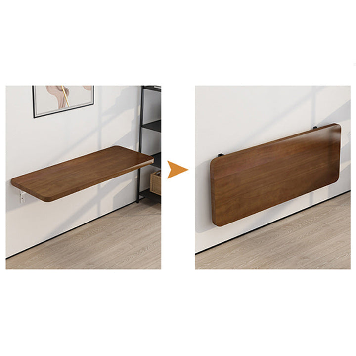 Modern Simplicity Solid Wood Metal Rectangular Foldable Hanging Bar Table 1-Tray For Kitchen
