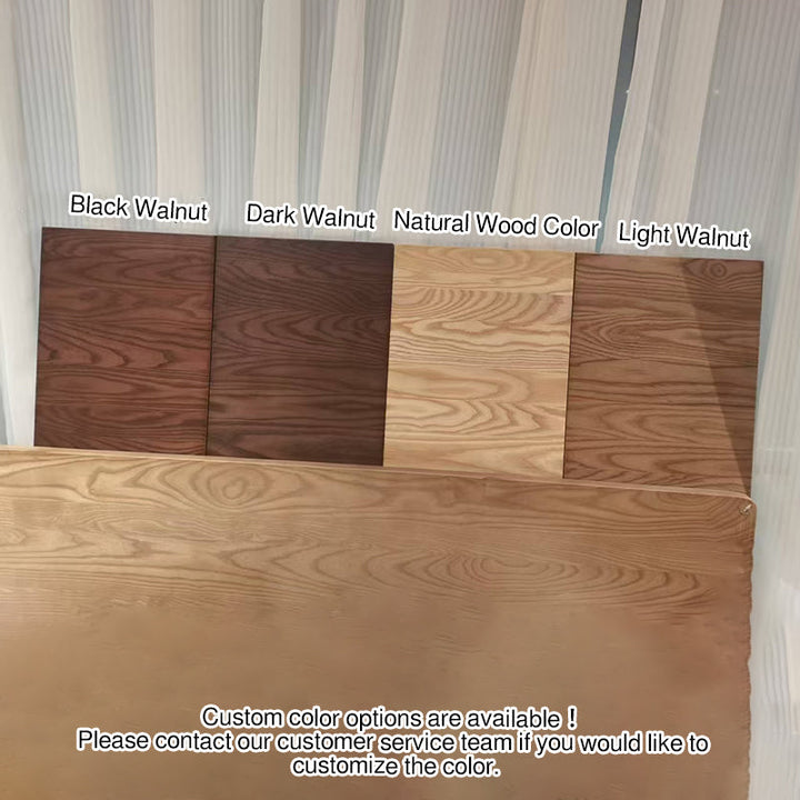 Premium Ash Wood Recessed Bed Frame - Home-Friendly Solid Support &amp; Sleek Look Bed For Bedroom