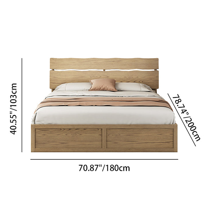 Modern Minimalist Bed Frame - Storage Box &amp; Durable Material Blend Bed For Bedroom