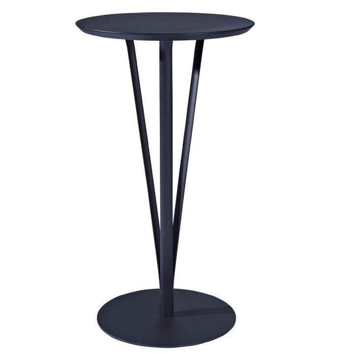 Modern Minimalist Round Iron Steel MDF Bar Table For Dining Room
